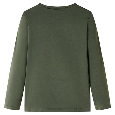 Vidaxl kindershirt met lange mouwen 140 kakikleurig