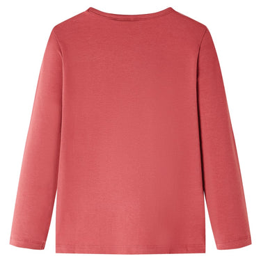 Vidaxl kindershirt met lange mouwen 128 rozebruin