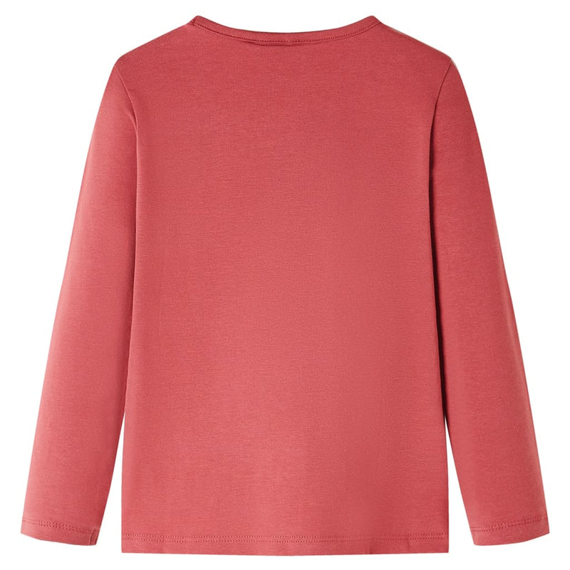 Load image into Gallery viewer, Vidaxl kindershirt met lange mouwen 140 rozebruin
