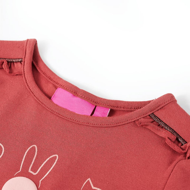 Load image into Gallery viewer, Vidaxl kindershirt met lange mouwen 140 rozebruin

