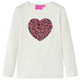 Vidaxl kindershirt met lange mouwen 104 ecru