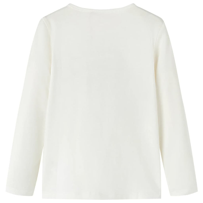 Load image into Gallery viewer, VidaXL Kindershirt met lange mouwen 140 ecru
