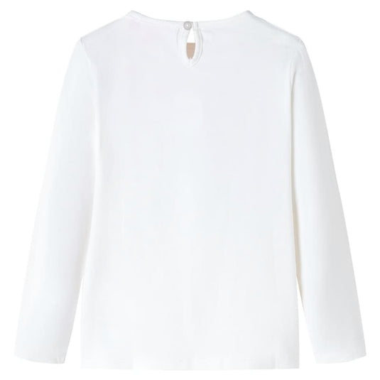 Vidaxl kindershirt met lange mouwen 116 ecru