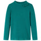 VidaXL Kindershirt met lange mouwen geribd 140 donkergroen