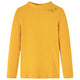 VidaXL Kindershirt met lange mouwen geribd 140 donker okerkleurig
