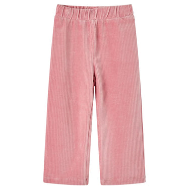 Vidaxl kinderbroek 128 ribfluweel lichtroze