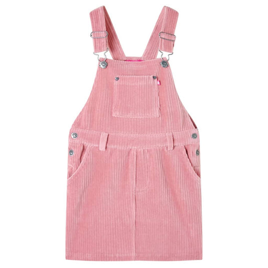 Vidaxl kindertuinjurk 92 ribfluweel lichtroze
