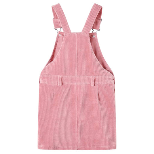 Vidaxl kindertuinjurk 104 ribfluweel lichtroze