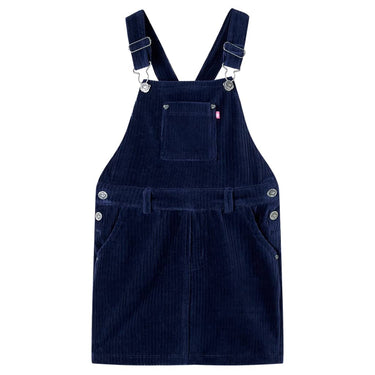 Vidaxl kindertuinjurk 104 ribfluweel marineblauw