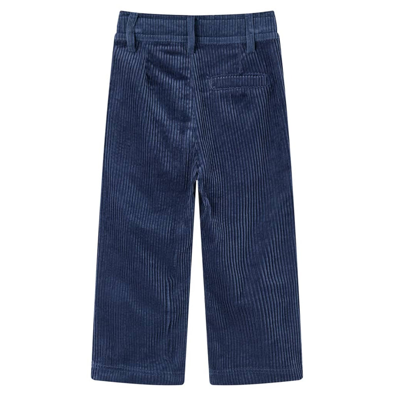 Load image into Gallery viewer, Vidaxl kinderbroek 92 ribfluweel marineblauw
