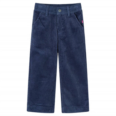 Vidaxl kinderbroek 116 ribfluweel marineblauw