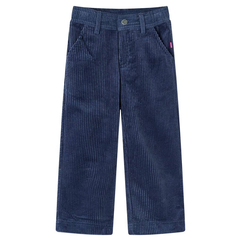 Load image into Gallery viewer, VidaXL Kinderbroek 128 ribfluweel marineblauw
