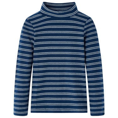 Vidaxl kindershirt met lange mouwen 128 marineblauw
