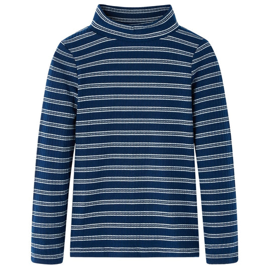 Vidaxl kindershirt met lange mouwen 140 marineblauw