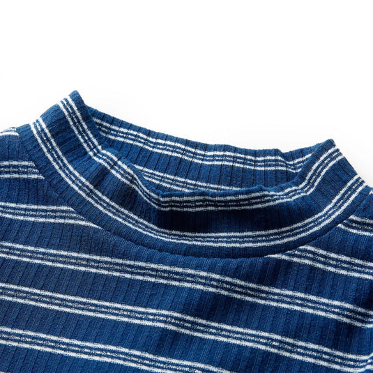 Vidaxl kindershirt met lange mouwen 140 marineblauw