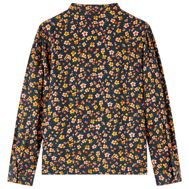 Vidaxl kinderoverhemd met bandkraag 104 marineblauw