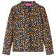 Vidaxl kinderoverhemd met bandkraag 128 marineblauw