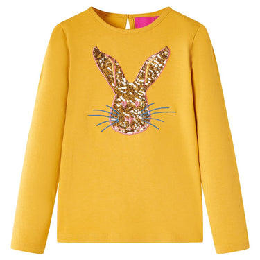 Vidaxl kindershirt met lange mouwen 116 okerkleurig