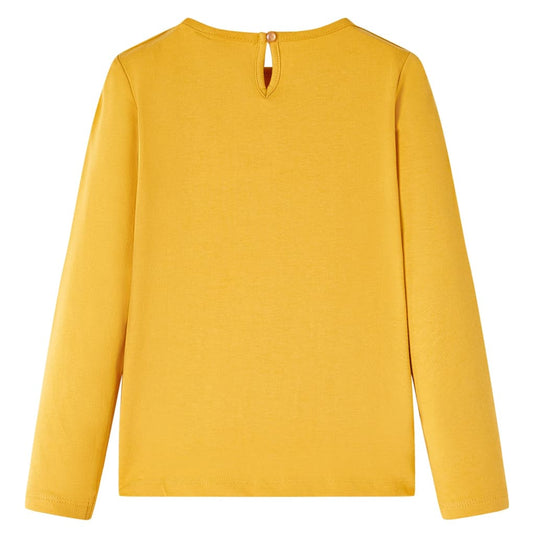 Vidaxl kindershirt met lange mouwen 116 okerkleurig