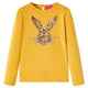 Vidaxl kindershirt met lange mouwen 128 okerkleurig