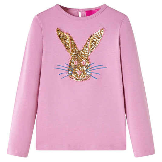 Vidaxl kindershirt met lange mouwen 104 rozebruin