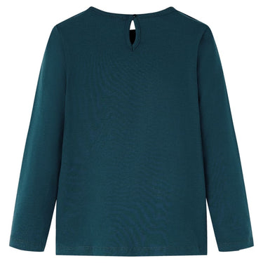 Vidaxl kindershirt met lange mouwen 128 donkergroen