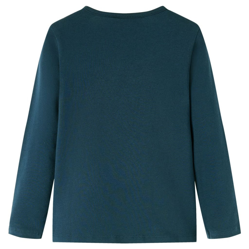 Load image into Gallery viewer, Vidaxl kindershirt met lange mouwen 116 donkergroen
