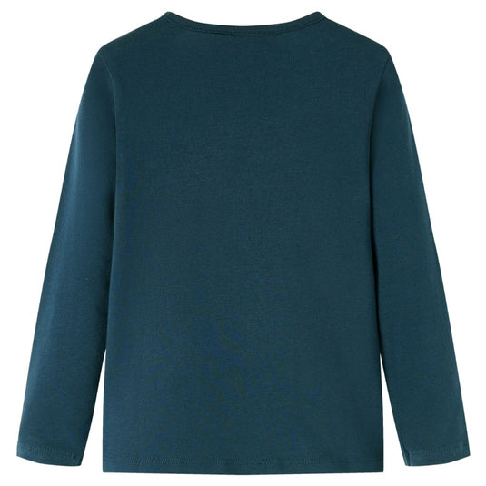 Vidaxl kindershirt met lange mouwen 116 donkergroen