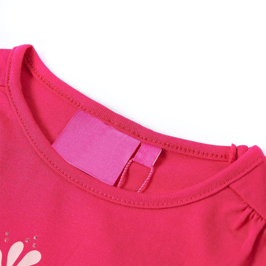 Vidaxl kindershirt met lange mouwen 104 felroze