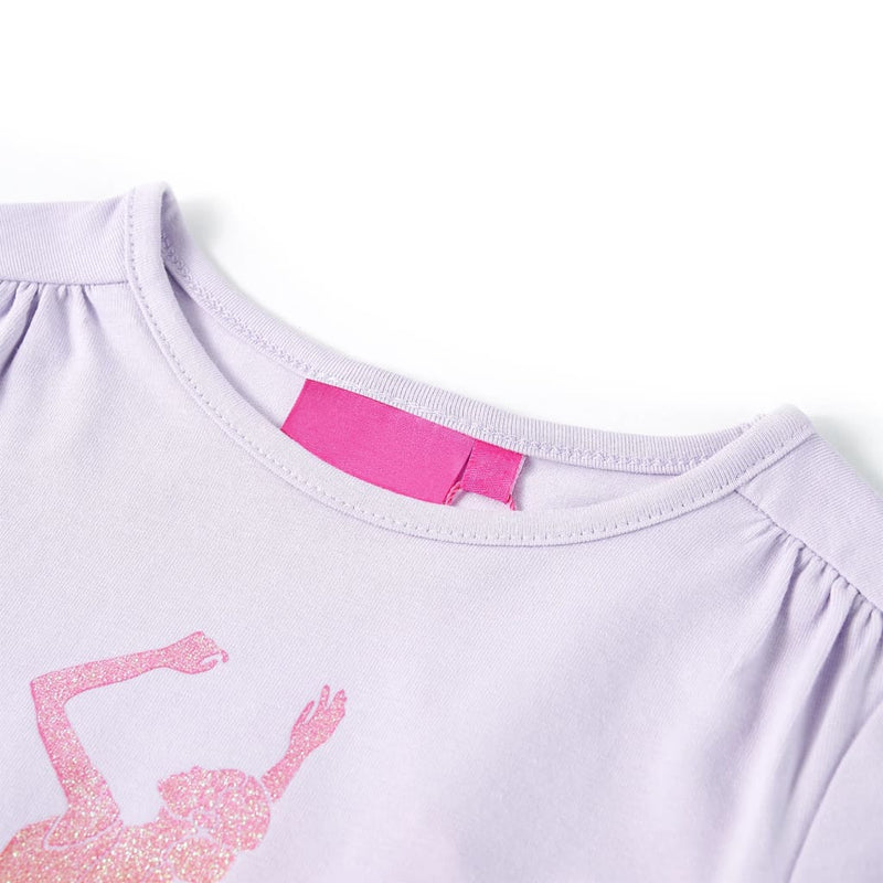 Load image into Gallery viewer, VidaXL Kindershirt met lange mouwen 116 lichtlila
