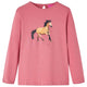 Vidaxl kindershirt met lange mouwen 104 oudroze