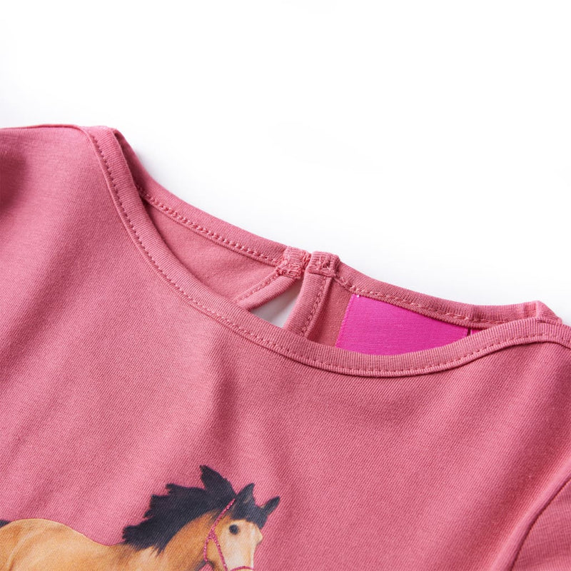 Load image into Gallery viewer, Vidaxl kindershirt met lange mouwen 104 oudroze

