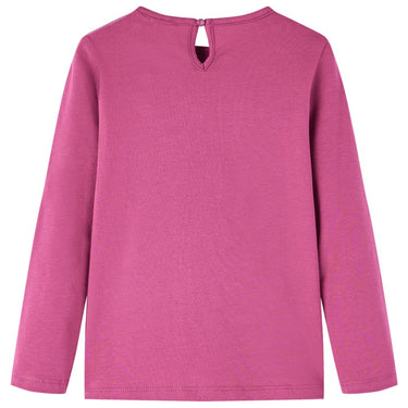 Vidaxl kindershirt met lange mouwen 92 frambooskleurig