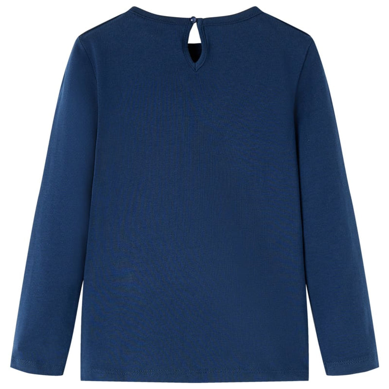 Load image into Gallery viewer, Vidaxl kindershirt met lange mouwen 104 marineblauw
