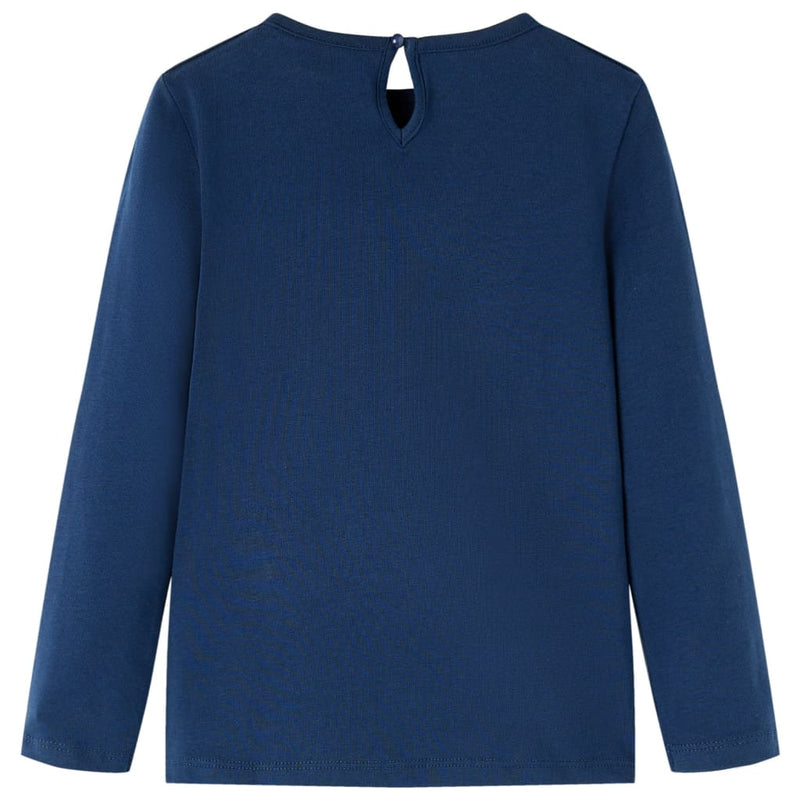 Load image into Gallery viewer, Vidaxl kindershirt met lange mouwen 116 marineblauw
