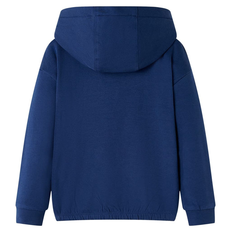 Load image into Gallery viewer, Vidaxl kindertrui met capuchon 116 marineblauw
