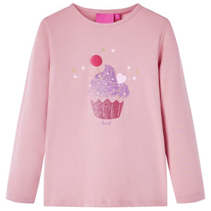 Vidaxl kindershirt met lange mouwen 92 lichtroze