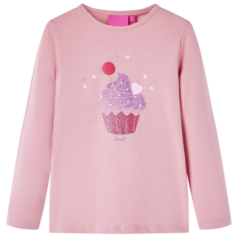 Load image into Gallery viewer, Vidaxl kindershirt met lange mouwen 92 lichtroze
