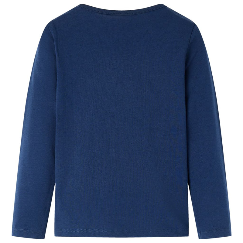 Load image into Gallery viewer, Vidaxl kindershirt met lange mouwen 116 marineblauw
