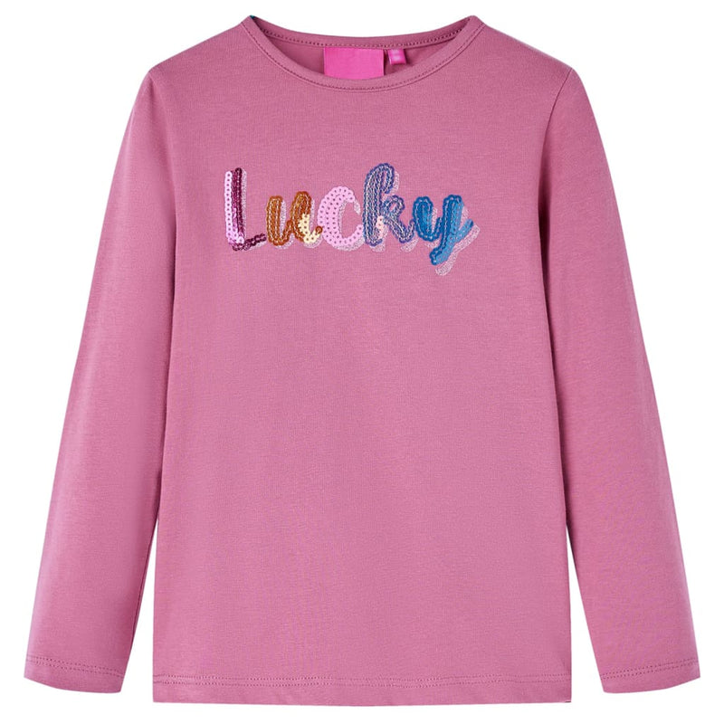Load image into Gallery viewer, Vidaxl kindershirt met lange mouwen 104 frambozenkleur
