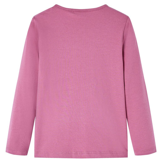 Vidaxl kindershirt met lange mouwen 104 frambozenkleur