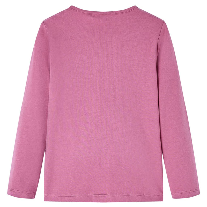 Load image into Gallery viewer, Vidaxl kindershirt met lange mouwen 104 frambozenkleur
