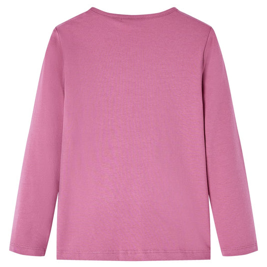 VidaXL Kindershirt met lange mouwen 140 frambozenkleur