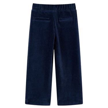 Vidaxl kinderbroek 92 ribfluweel marineblauw