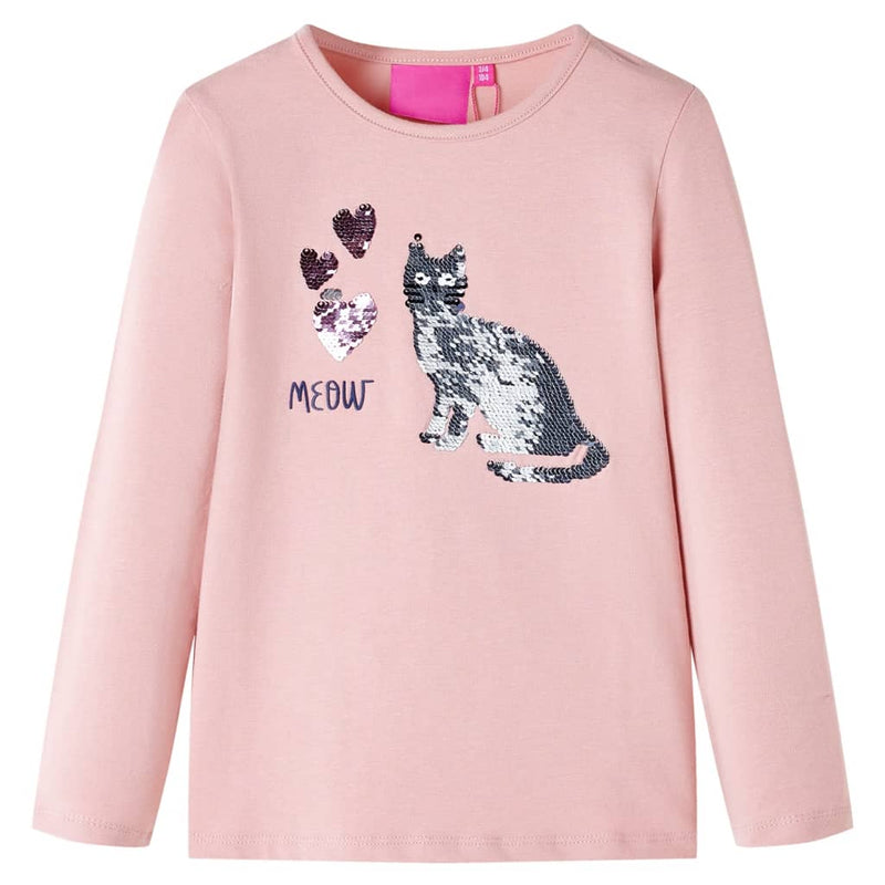 Load image into Gallery viewer, Vidaxl kindershirt met lange mouwen 92 lichtroze
