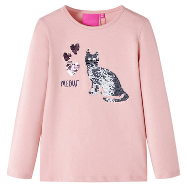 Vidaxl kindershirt met lange mouwen 116 lichtroze
