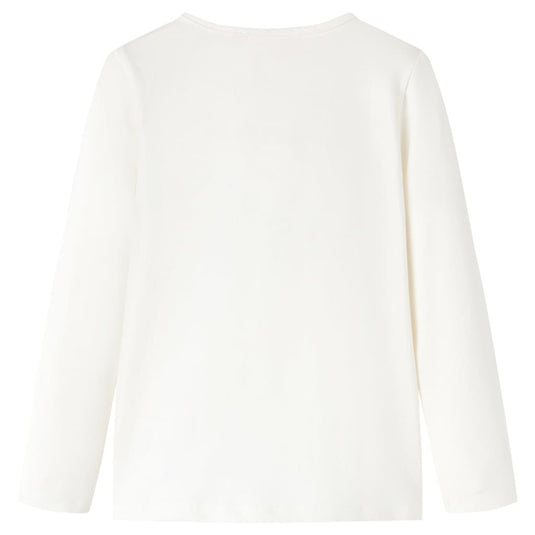 VidaXL Kindershirt met lange mouwen 92 ecru