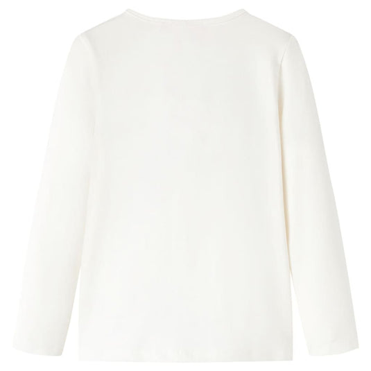 Vidaxl kindershirt met lange mouwen 128 ecru