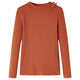 Vidaxl kindershirt met lange mouwen 92 cognackleurig