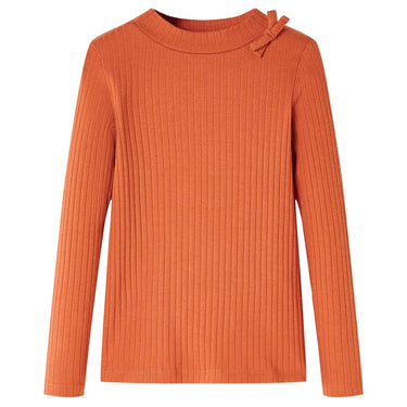 Vidaxl kindershirt met lange mouwen 104 oranjebruin